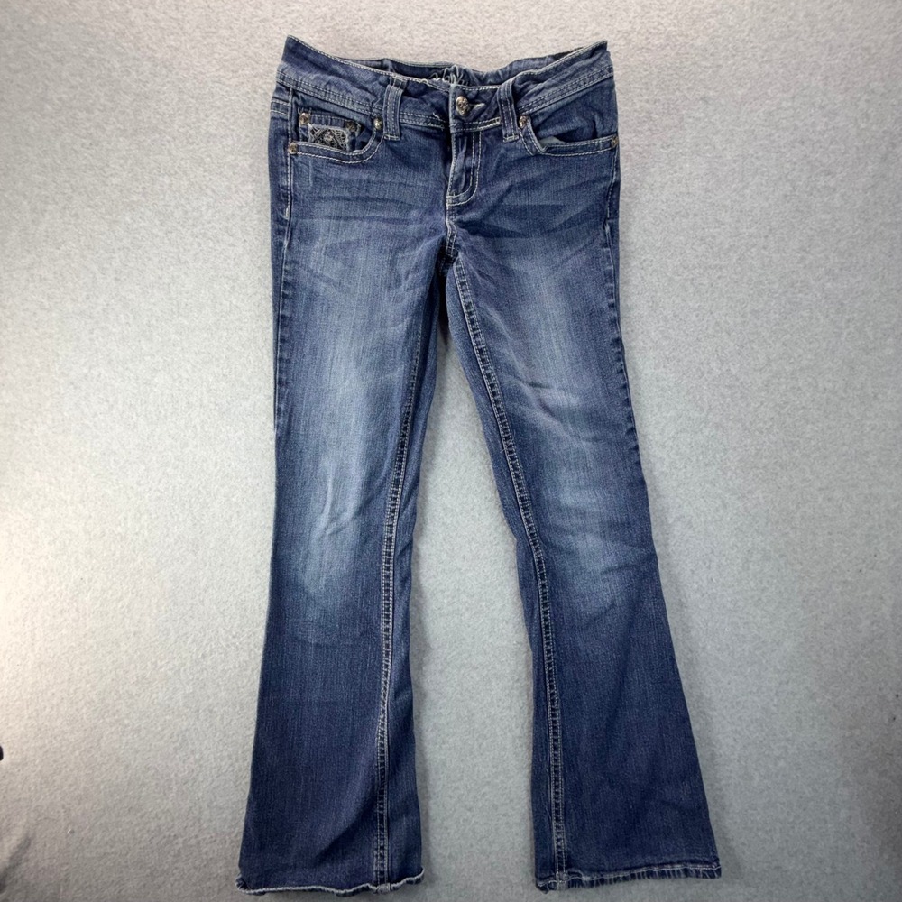 Vanity Premium Dakota Bootcut Jeans Womens 26W 31 Medium Wash Low Rise Y2K Denim